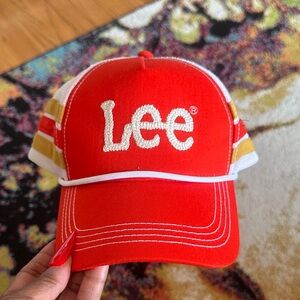 Lee Vibrant Red and Yellow Cap